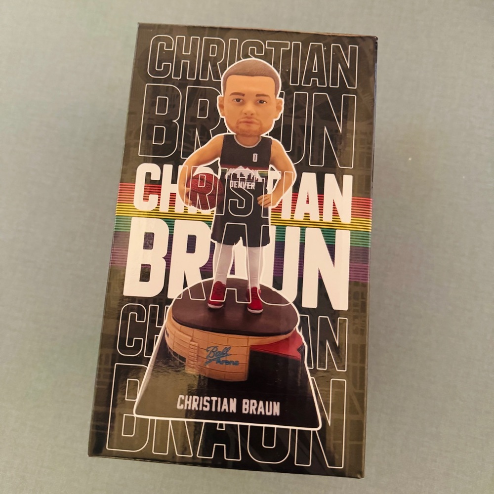 CHRISTIAN BRAUN DENVER NUGGETS BOBBLEHEAD SGA 3/17/26 BALL ARENA BRAND NEW!!